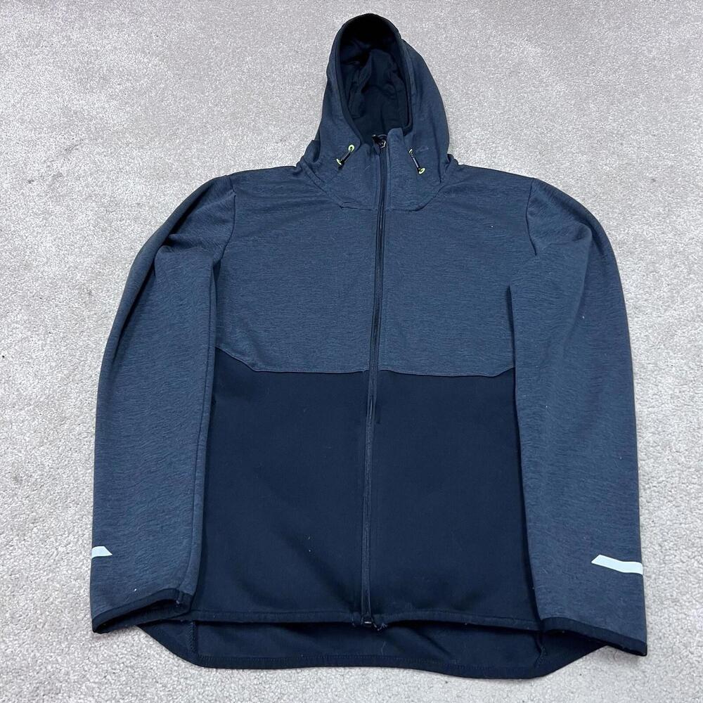 Champion Hoodie Men’s Gray Black Long Sleeve Full Zip Size Medium - Picture 5 of 11
